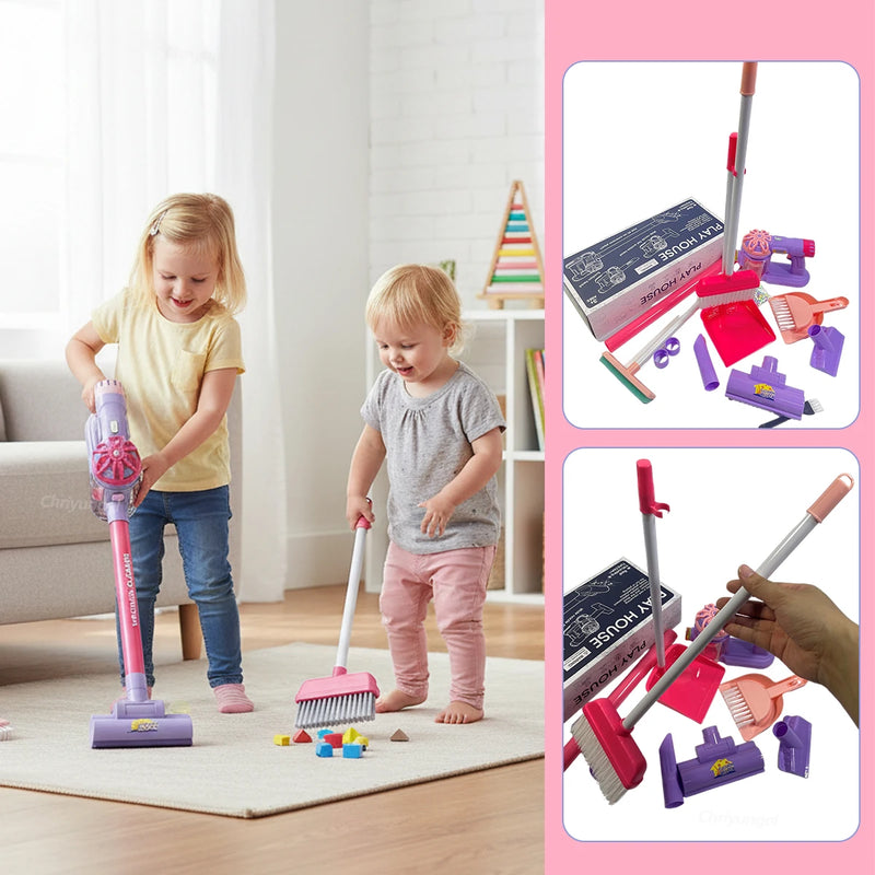 Kids Pretend Play Vacuum Cleaner Set