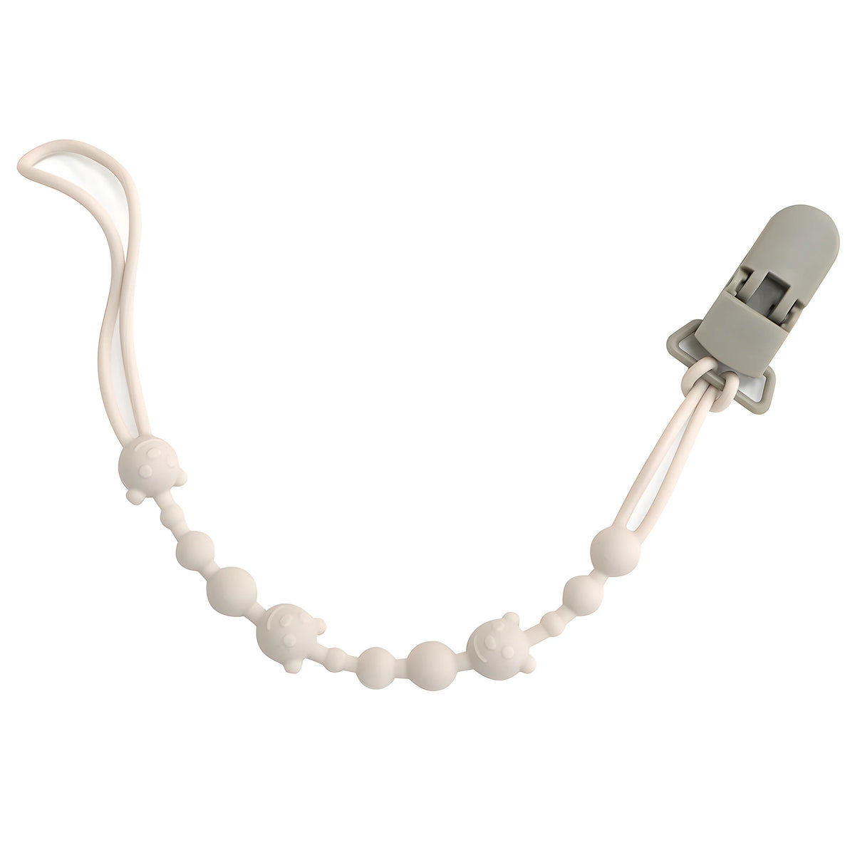 Silicone Pacifier Clip with Anti-Loss Chain