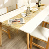 Elegant Hollow Leaf Gold Table Runner for Weddings & Everyday Dining