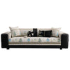 Festive Chenille Christmas Sofa Cover with Deer & Tree Pattern