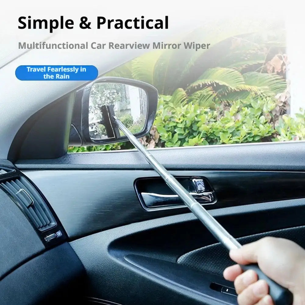 Retractable Car Wiper for Rearview Mirror