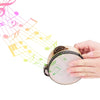 Compact Wooden Hand Tambourine with Metal Jingles