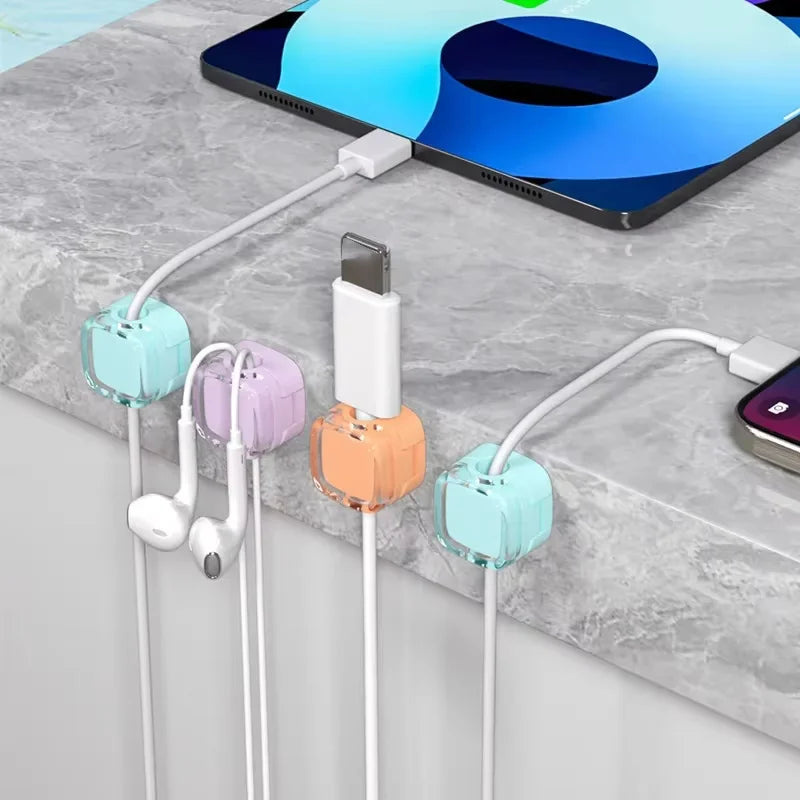 Magnetic Cable Management Clips for Desk & Wall