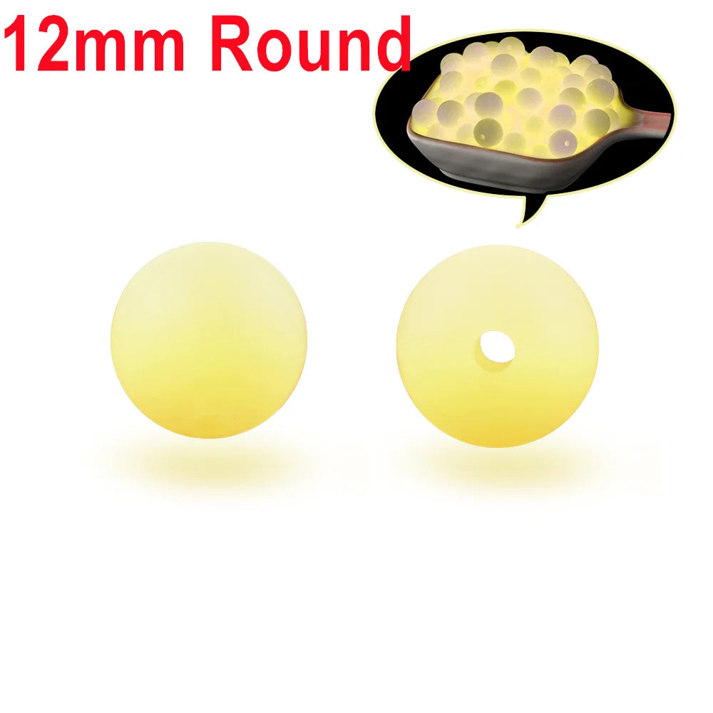 Glow-in-the-Dark Silicone Beads for Jewelry Making