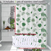Green Leaves PEVA Shower Curtain