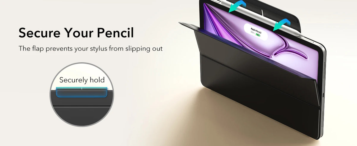 Magnetic Folio Case for iPad Air 11 Inch with Auto Wake/Sleep