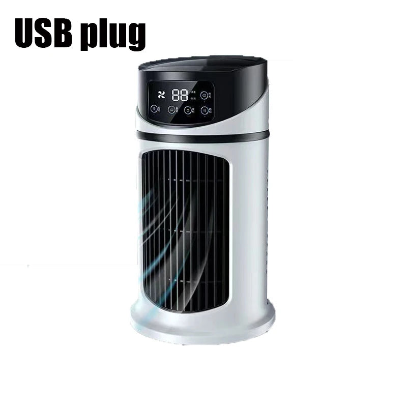Ventilateur de bureau USB portable avec refroidissement et humidification
