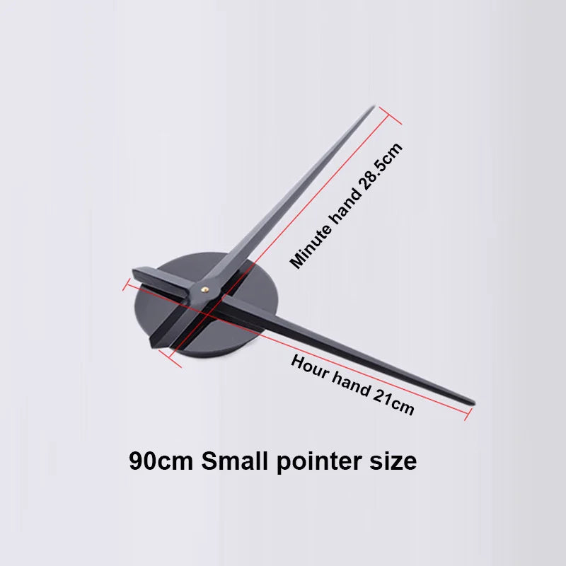 Modular 3D Number Wall Clock with Silent Movement