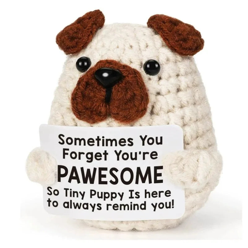 Handmade Crochet Pocket Hug Doll with Custom Message