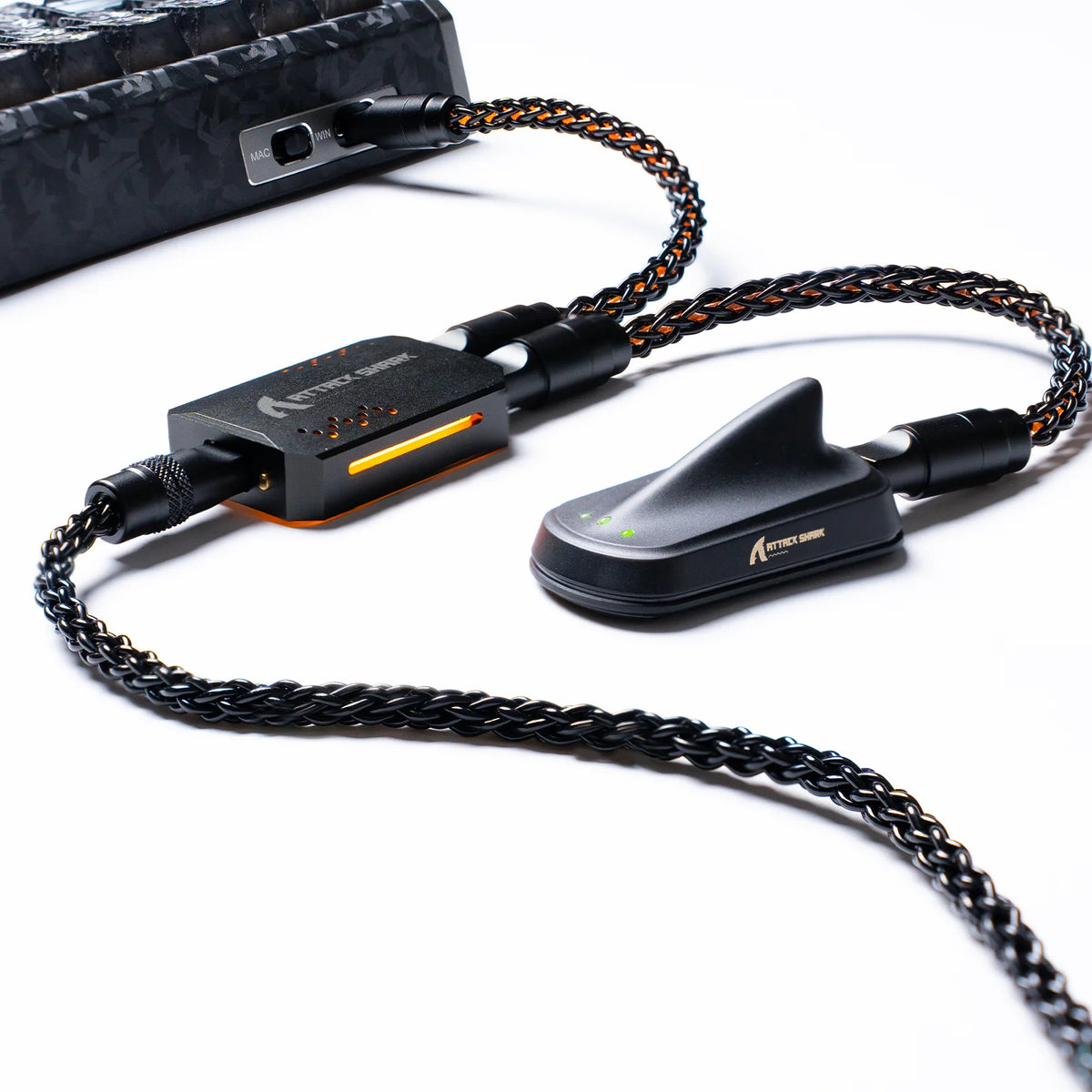 2-in-1 USB-C Gaming Keyboard Cable with RGB Lighting