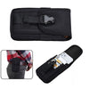 Black multilayer card slot phone pouch with a belt loop for carrying devices.