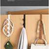 5-Hook Over-the-Door Coat Hanger for Closet & Cabinet Storage