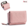 Genuine Leather Mini RFID Wallet for Women