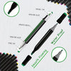 Dual-Tip Permanent Markers – 12 Color Art Set for Drawing & Crafting