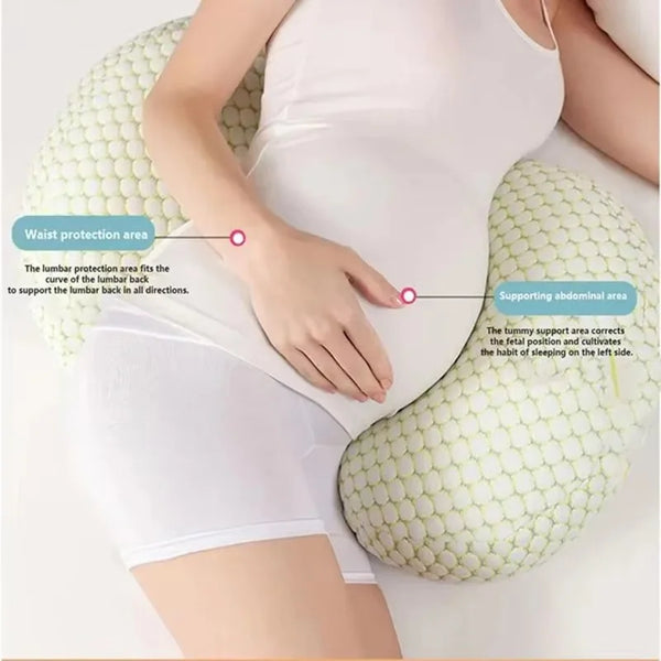 U-Shaped Maternity Body Pillow for Side Sleeping