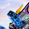 A smartphone is shown in a professional heat-dissipating screen display on a car phone holder with active cooling features.