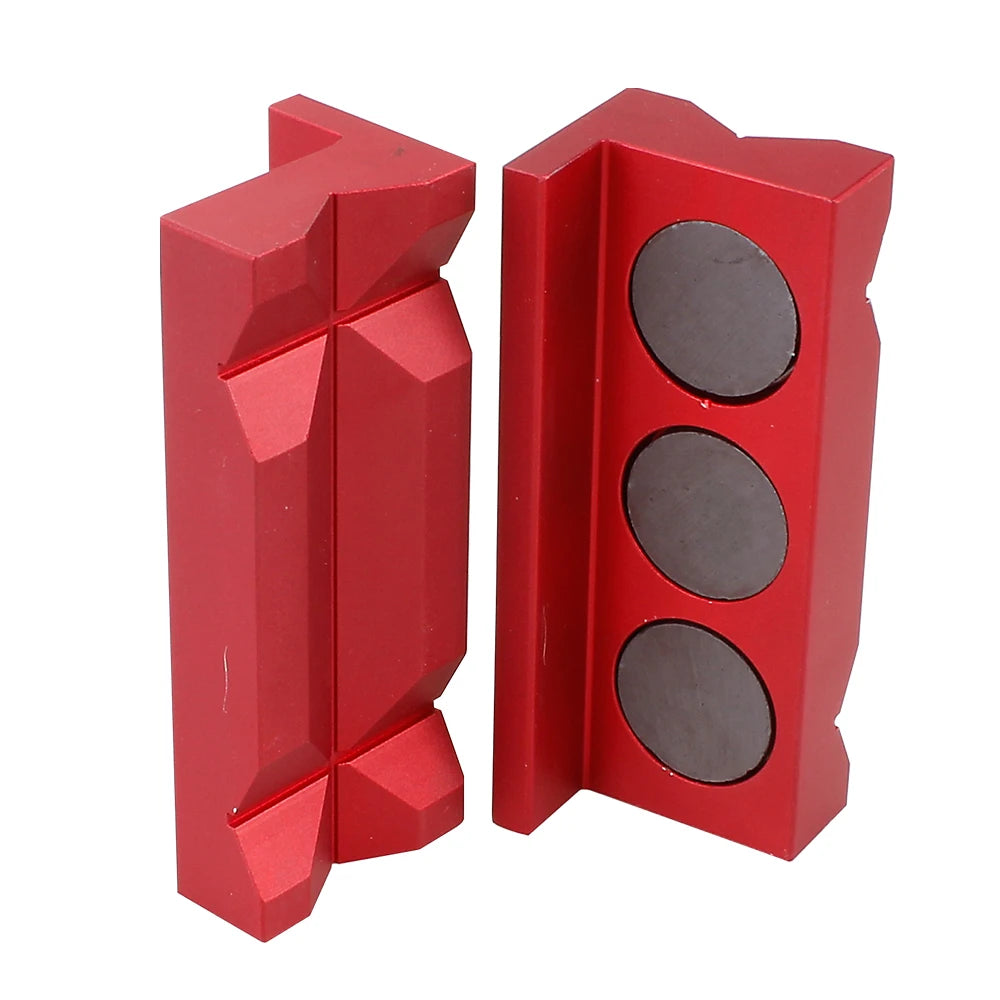 Magnetic Aluminum Vise Jaw Inserts for Machinists