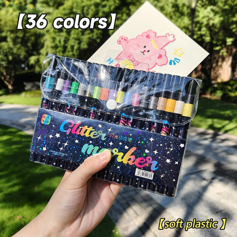 Metallic Glitter Art Markers