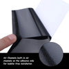 High-gloss black vinyl wrap strip with built-in air channels for bubble-free installation