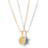 Copper Sun & Moon Magnetic Pendant Necklace