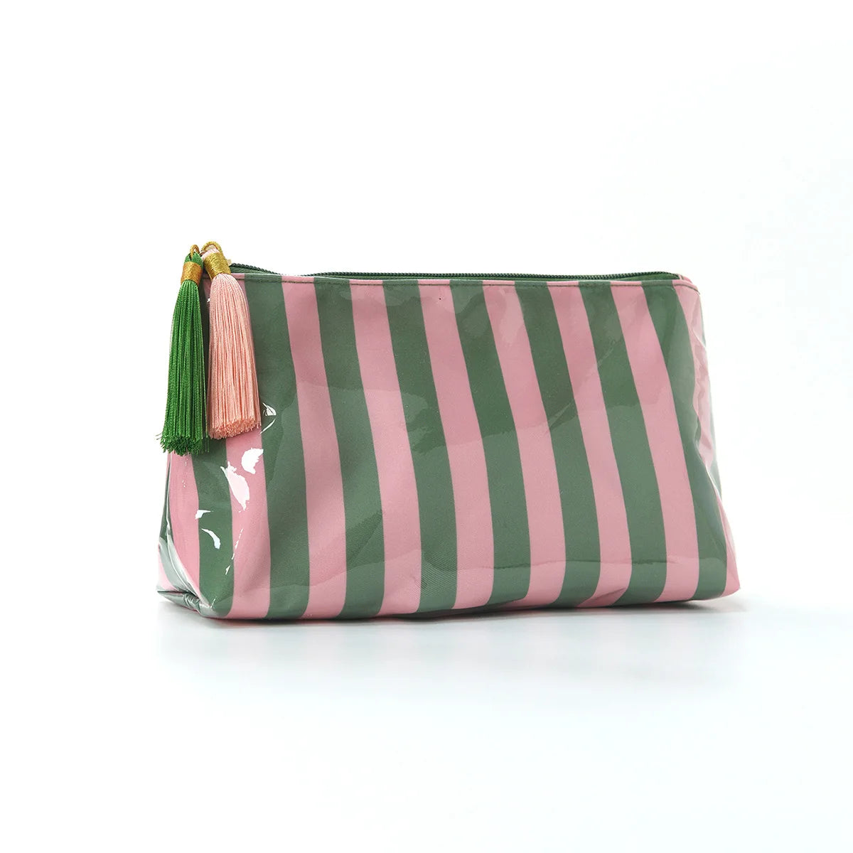 Wasserfeste Kosmetiktasche mit Fransen und Reißverschluss
