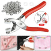 Snap Fastener Kit with Pliers – 400-Piece Metal Buttons