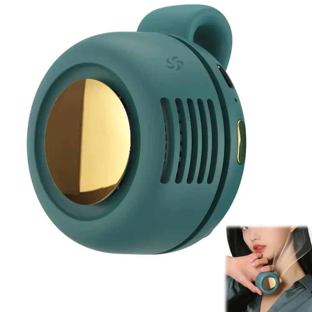 Portable Clip-On Mini Bladeless Fan with 3 Speeds