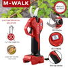 Red M-Walk circumential secator pruning shears with SK5 blades and LED display