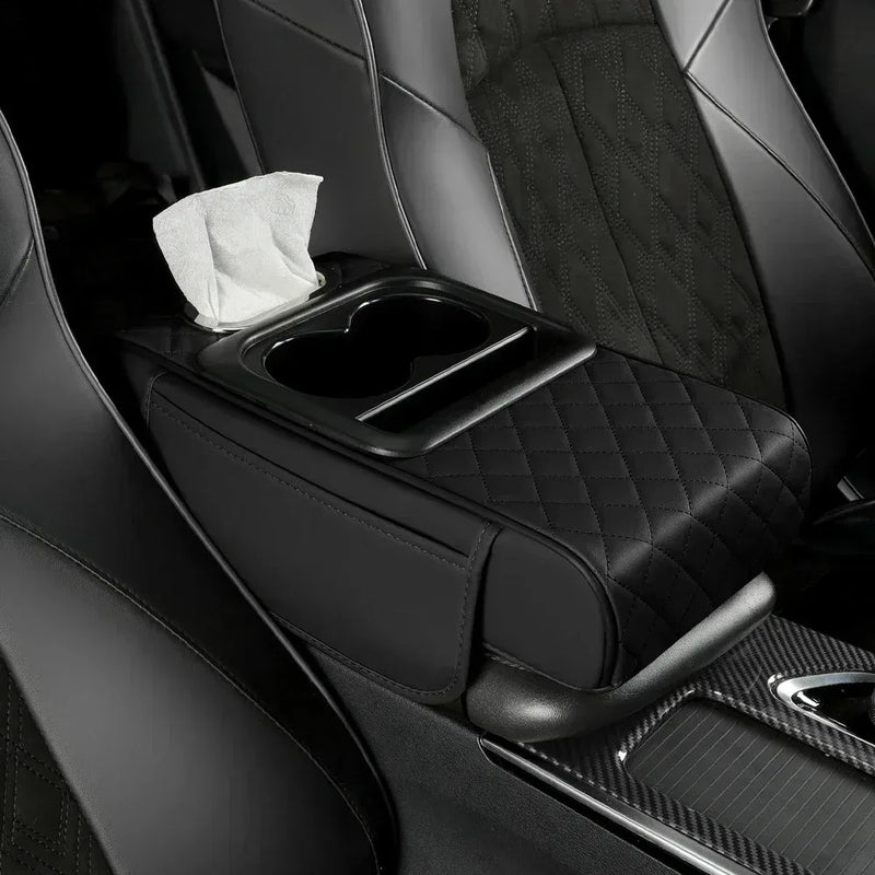 Car Center Console Armrest with Storage and Cup Holder