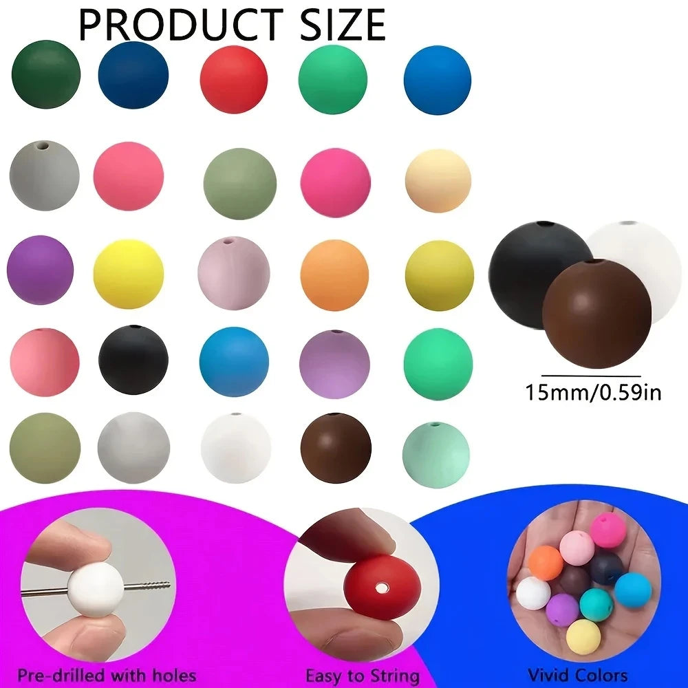 Soft Silicone Floral Beads for Jewelry Making
