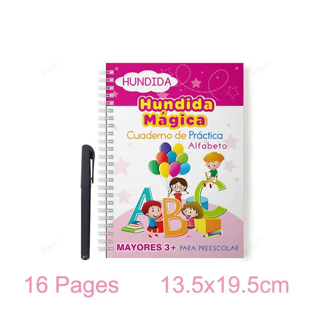 Reusable Grooved Handwriting Practice Book for Kids
