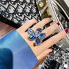 Crystal Flower Statement Ring