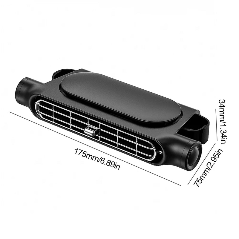 Portable Car Headrest Fan with 3-Speed Cooling