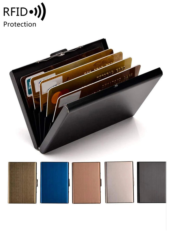 Ultra-Thin RFID Blocking Metal Card Holder