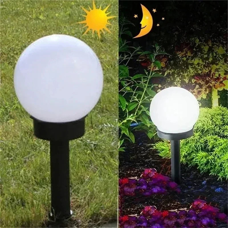 Solarbetriebene LED-Gartenlampe