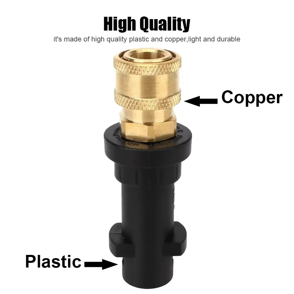 Quick Connect Pressure Washer Adapter with Copper Nozzle