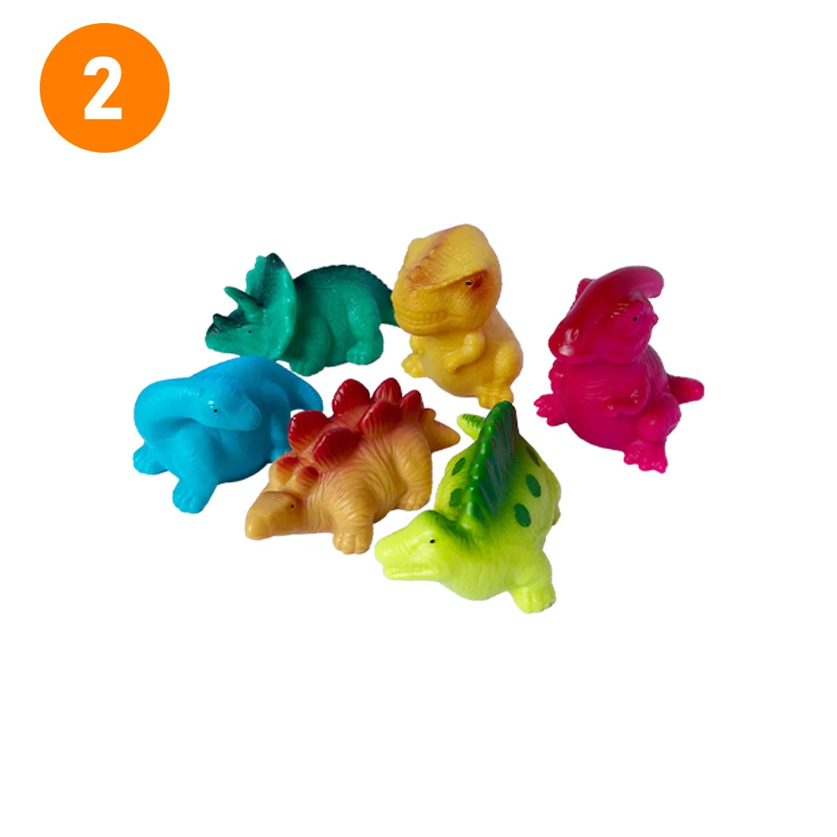 Dinosaur LED Bath Toy with Color-Changing Lights