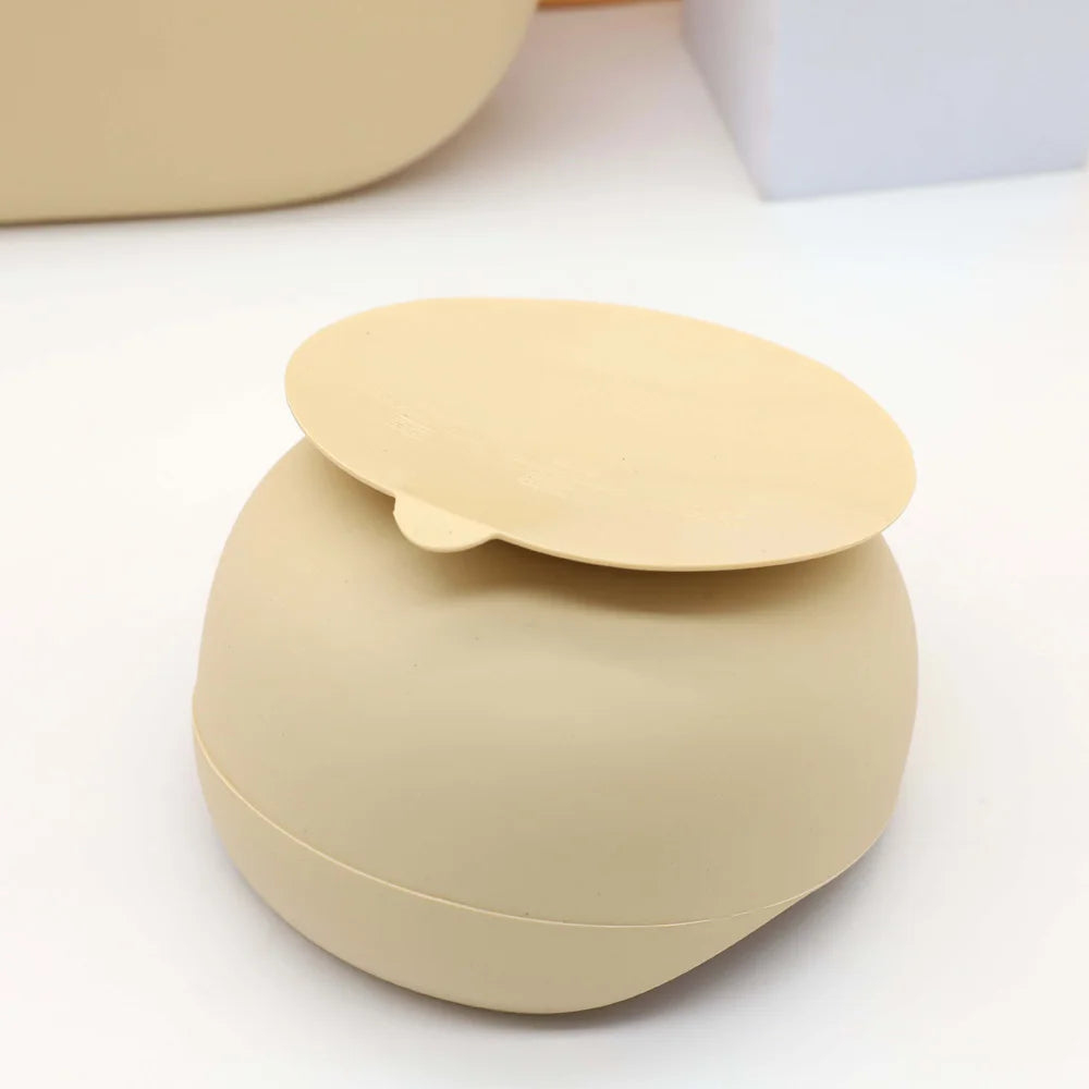 Complete Silicone Baby Tableware Set with Suction Plate and Utensils