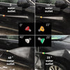 Demonstration of a high-pressure foam cannon with five different nozzle angles for car washing.