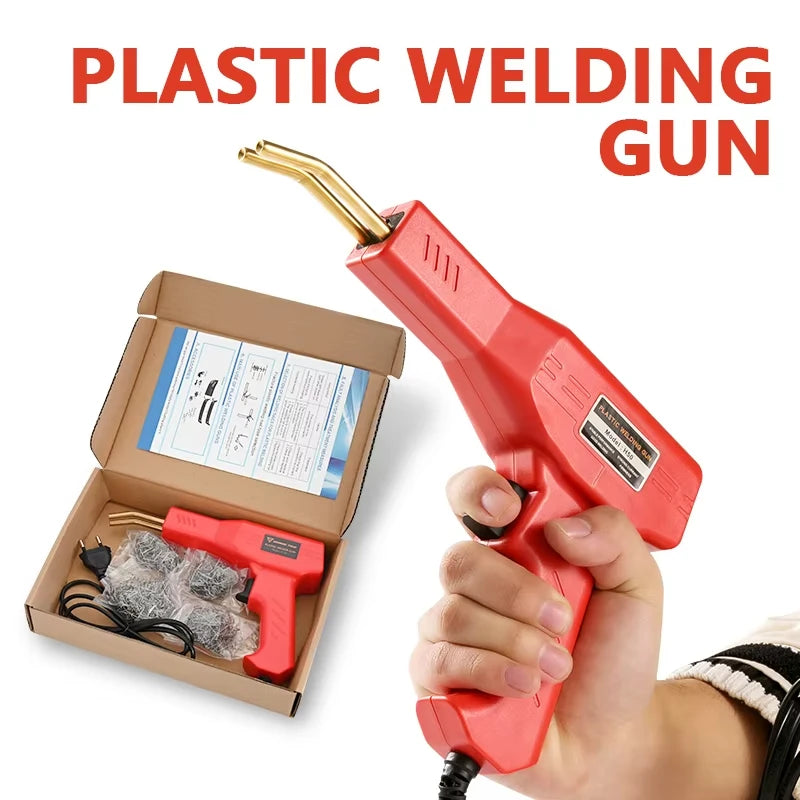 Plastic Welding Kit with Hot Stapler for Car Bumper & DIY Repairs