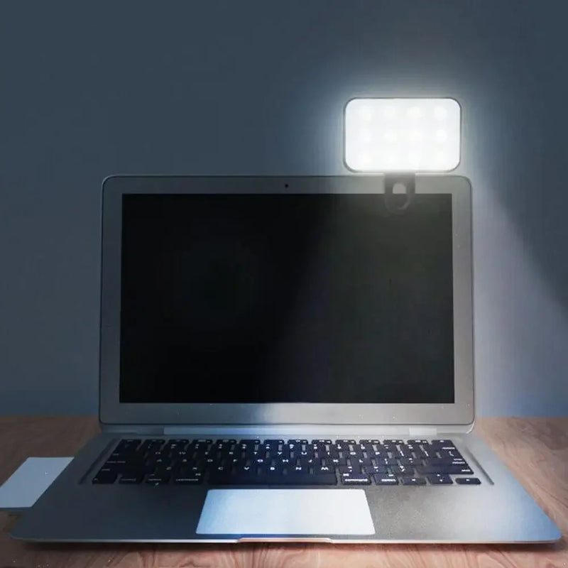 Clip-On LED Fill Light for Phones & Laptops