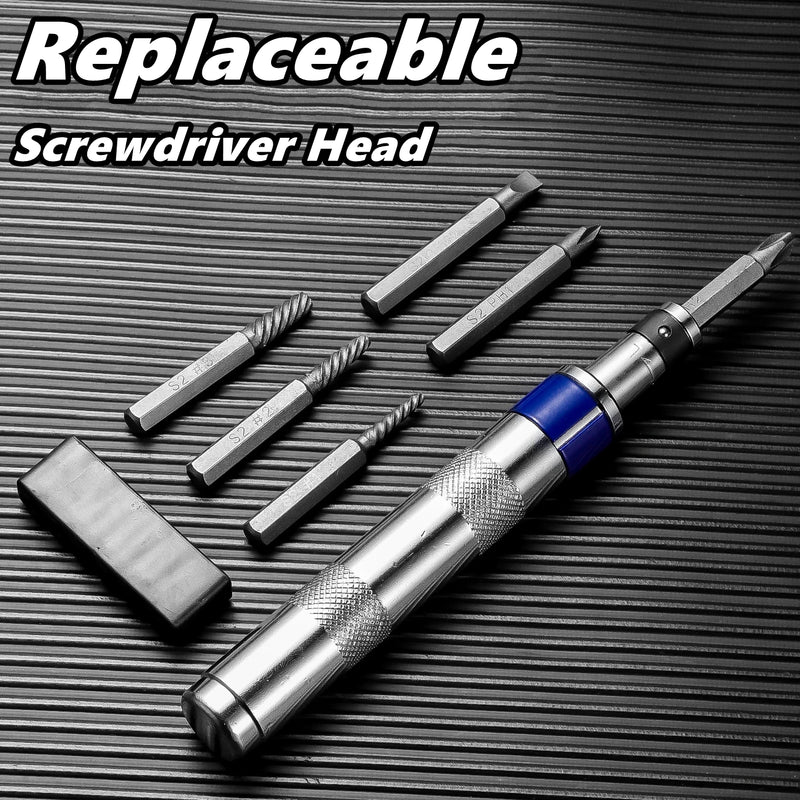 6-in-1 Impact Screwdriver Set for Stuck Fasteners