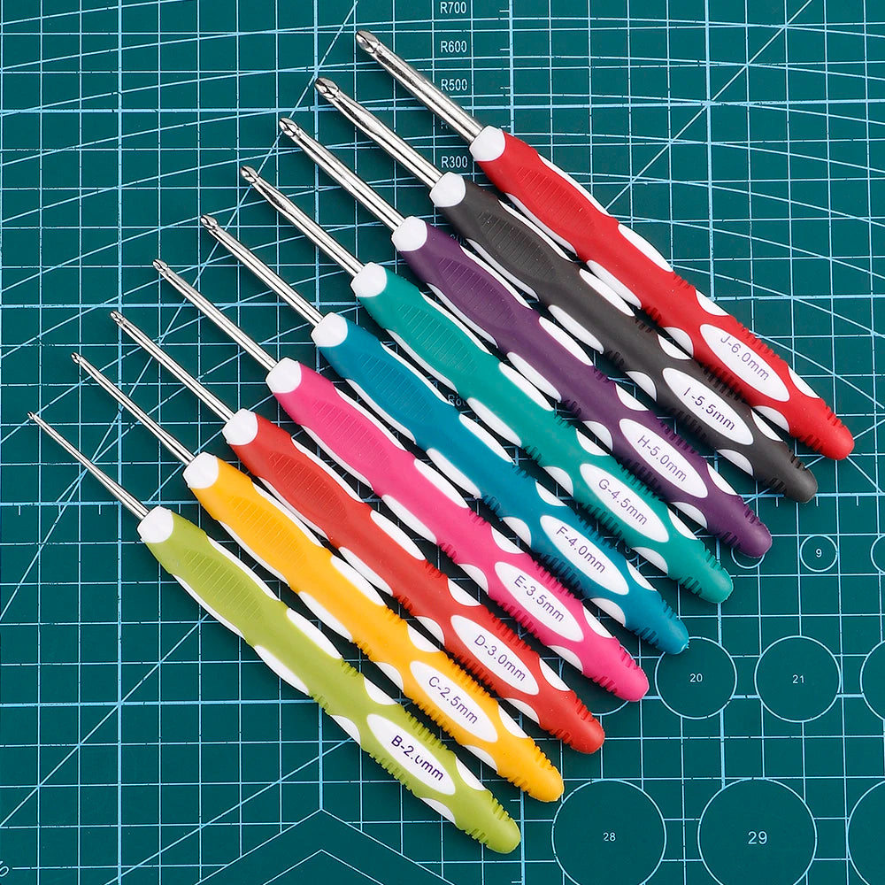 Ergonomic Crochet Hook Set for Knitting & Yarn Crafts