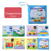 Sensory Cloth Books for Babies with Teether & Crinkle Pages
