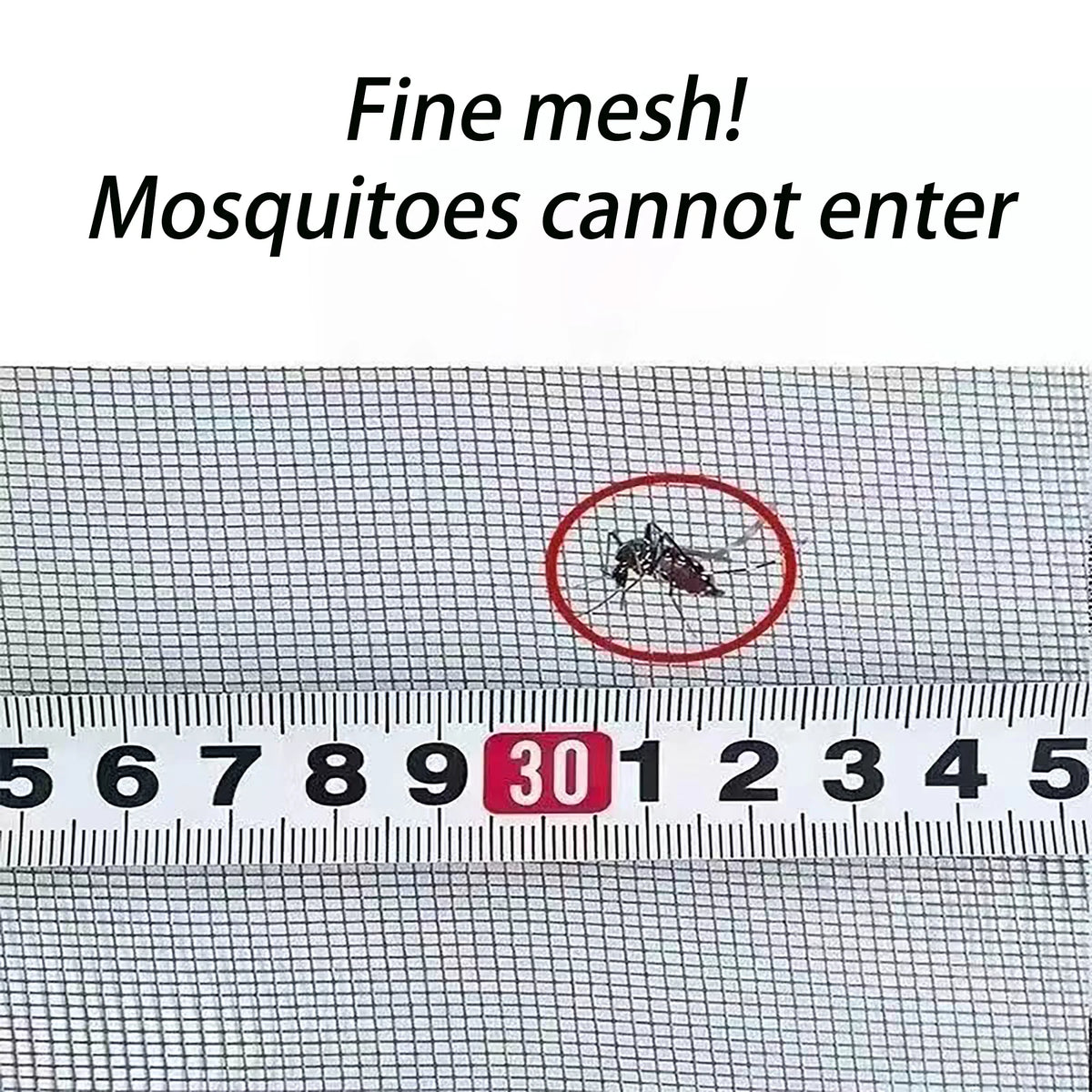 Self-Adhesive Zippered Mosquito Net Window Screen