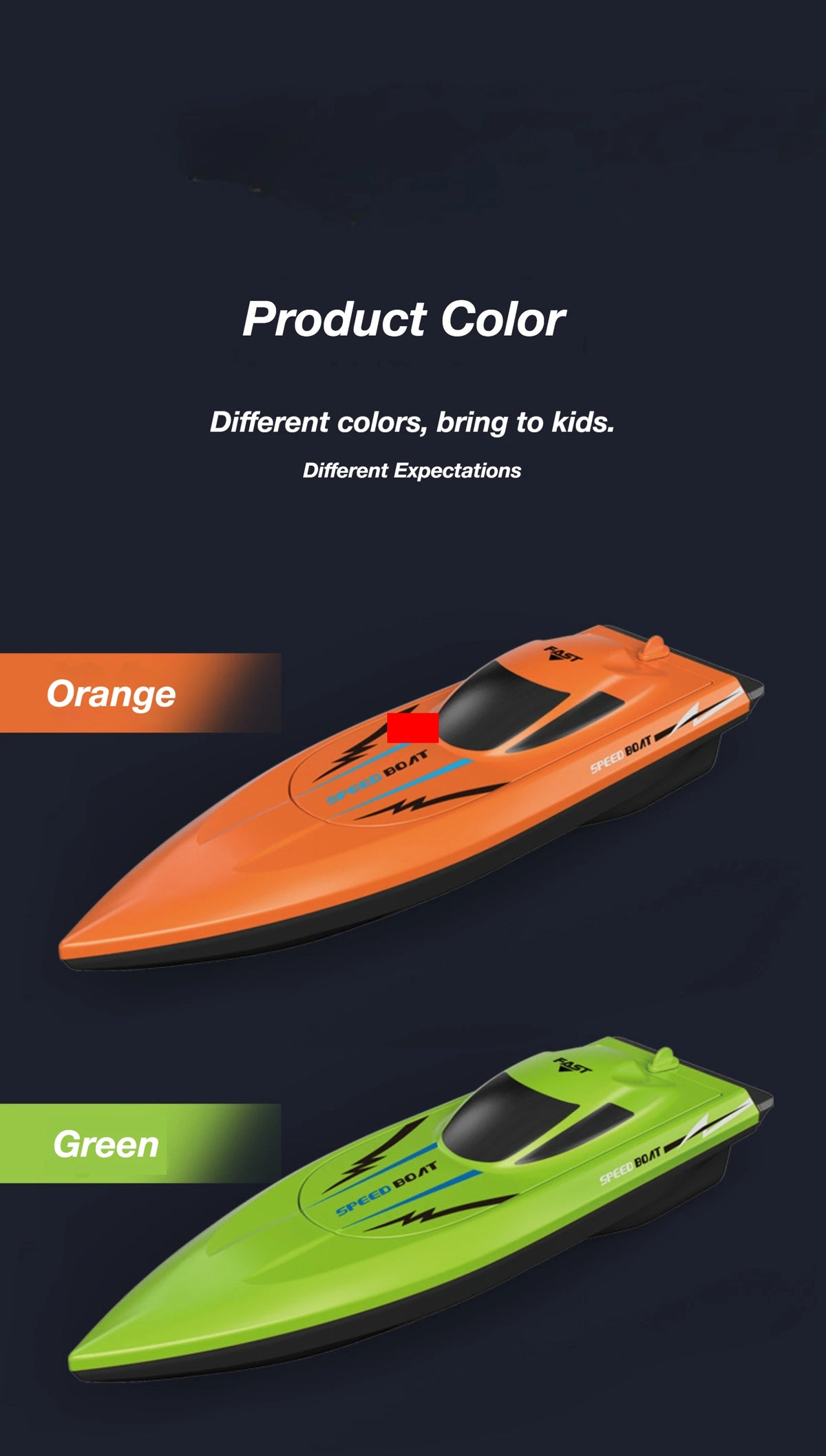 High-Speed Remote Control Boat with Dual Propellers