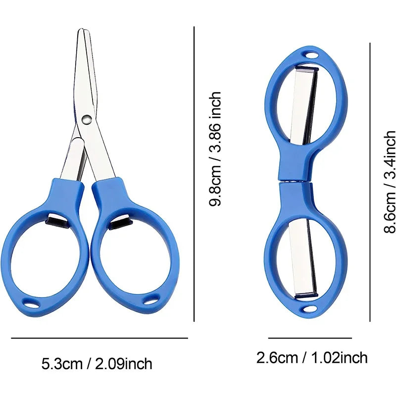Compact Folding Scissors with Safety Lock