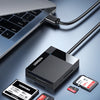 4-in-1 USB 3.0 Card Reader with USB-C Adapter