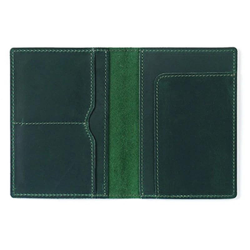 Cartera de Pasaporte de Cuero Genuino