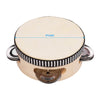 Compact Wooden Hand Tambourine with Metal Jingles